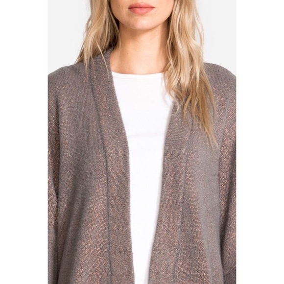 🐨🆕 Johnny Was ஐ Clair Metallic Cardigan ஐ Smoky - Picture 6 of 8